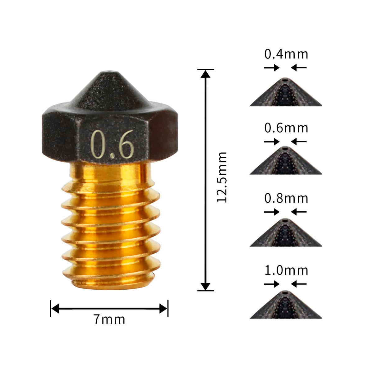 Boquilla Recubierta de PTFE V6